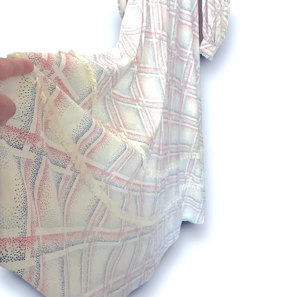 Vintage 60s/70s pastel abstract maxi girls dress - Picture 3 of 7